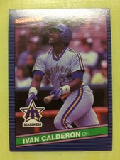1986 Donruss Ivan Calderon Rookie (RC) Baseball Card #435 Mariners Outfield. rookie card picture