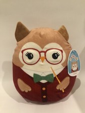 Squishmallow Jaydelle the Owl "Back to School" 8 Inches Plush Kellytoy New