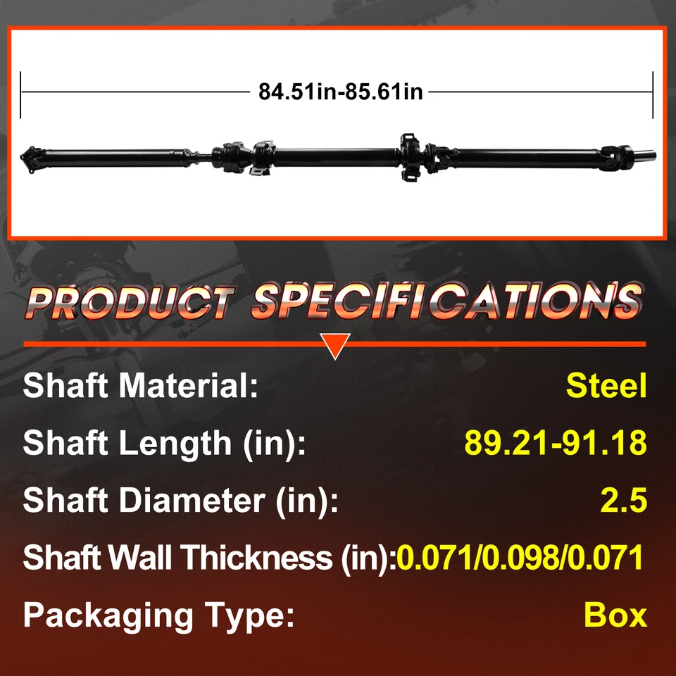 Rear Driveshaft Prop Shaft Assembly for 1999-2003 Lexus RX300 3.0 AWD 3710048010 Foto 4 de 4
