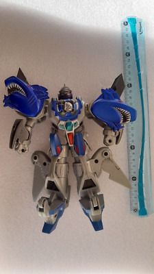 Vintage Sunco Ailed Samurai Blue Eagle Transforming Robot Gelenkfigur