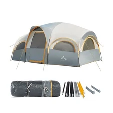 GoHimal 8 Person Tent for Camping, Waterproof Windproof Family Tent with Rain...