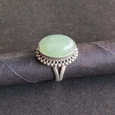 Natural Aquamarine 925 Sterling Silver Handmade Fine Ring Size 9.5 For Gift
