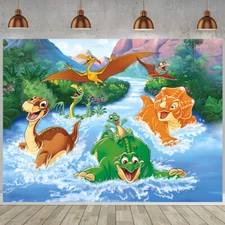 The Land Before Time Party Supplies Backdrop Banner Poster Vinyl Birthday Gift
