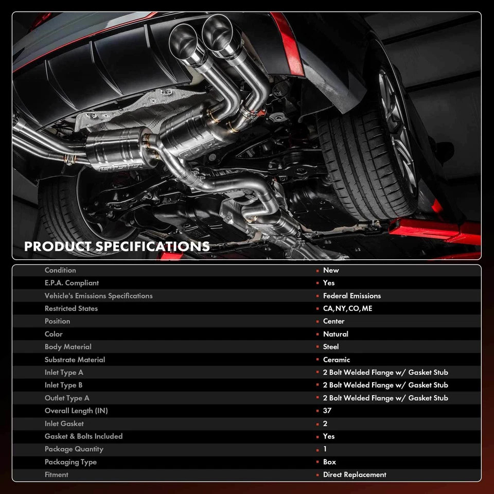 Convertidor catalítico central para Toyota Sienna 2001 2002-2003 V6 3,0 L a 01/2003 Foto 3 de 4