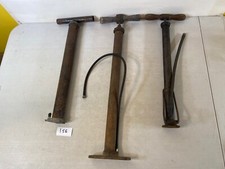 Antique Vintage Bike Bicycle Pump Monroe Auto Equipment MFG Co. wood Lot 1S6