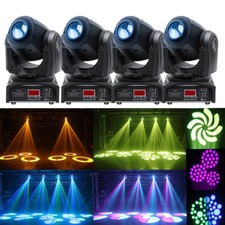4PCS RGBW LED Moving Head Stage Lighting Pattern Beam DMX DJ Disco Party Light