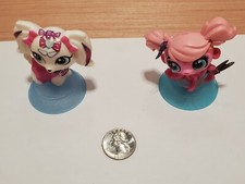 Littlest Pet Shop 2014 McDonald's collectible Bobble head dog/cat white/pink LPS