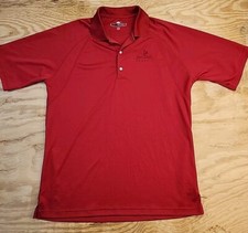 Desert Sands Baggers Logo Red Greg Norman Golf Polo Shirt Mens 2XL Lightweight