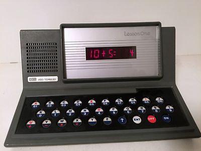 VINTAGE VTech Lesson One Video Technology 10 Learning Activities 1981 Grey Editi