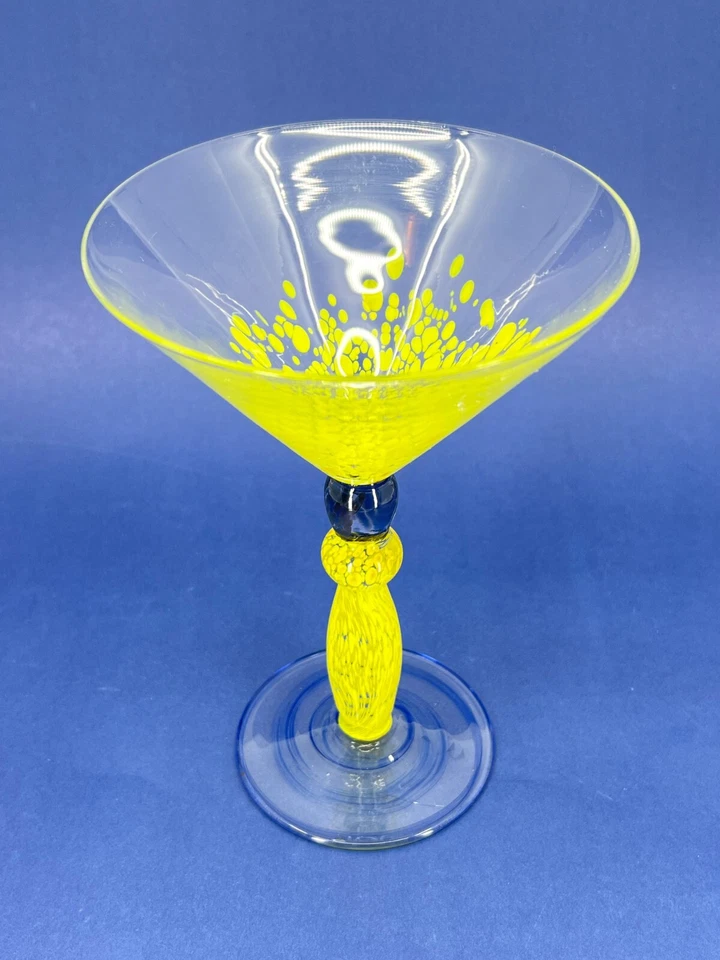 Vaso Martini Art Nouveau Limón Moteado Amarillo por HOME ESSENTIALS Repuesto Foto 2 de 4