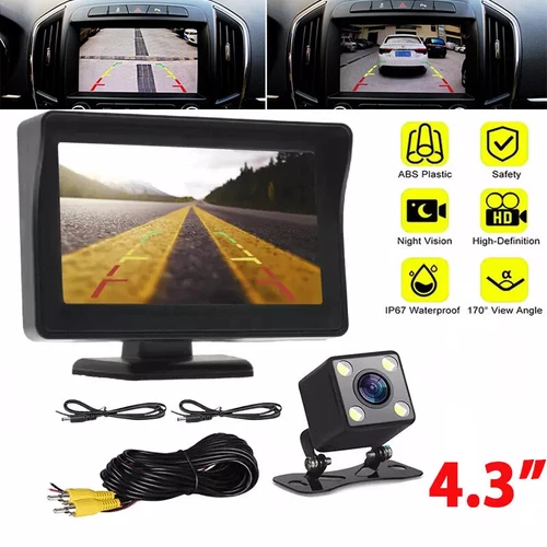 Rückfahrsystem mit Rückfahrkamera und Monitor für AUTO KFZ PKW Wohnmobil Set DHL - Bild 1 von 11