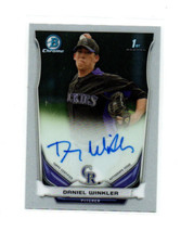 2014 Bowman Chrome Prospect Autographs #BCAPDW Daniel Winkler Colorado Rockies