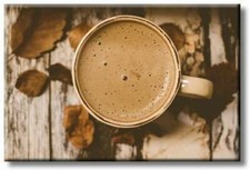 Coffee Motivational Coffee Lovers Picture on Stretched Canvas, Wall Art D cor, R