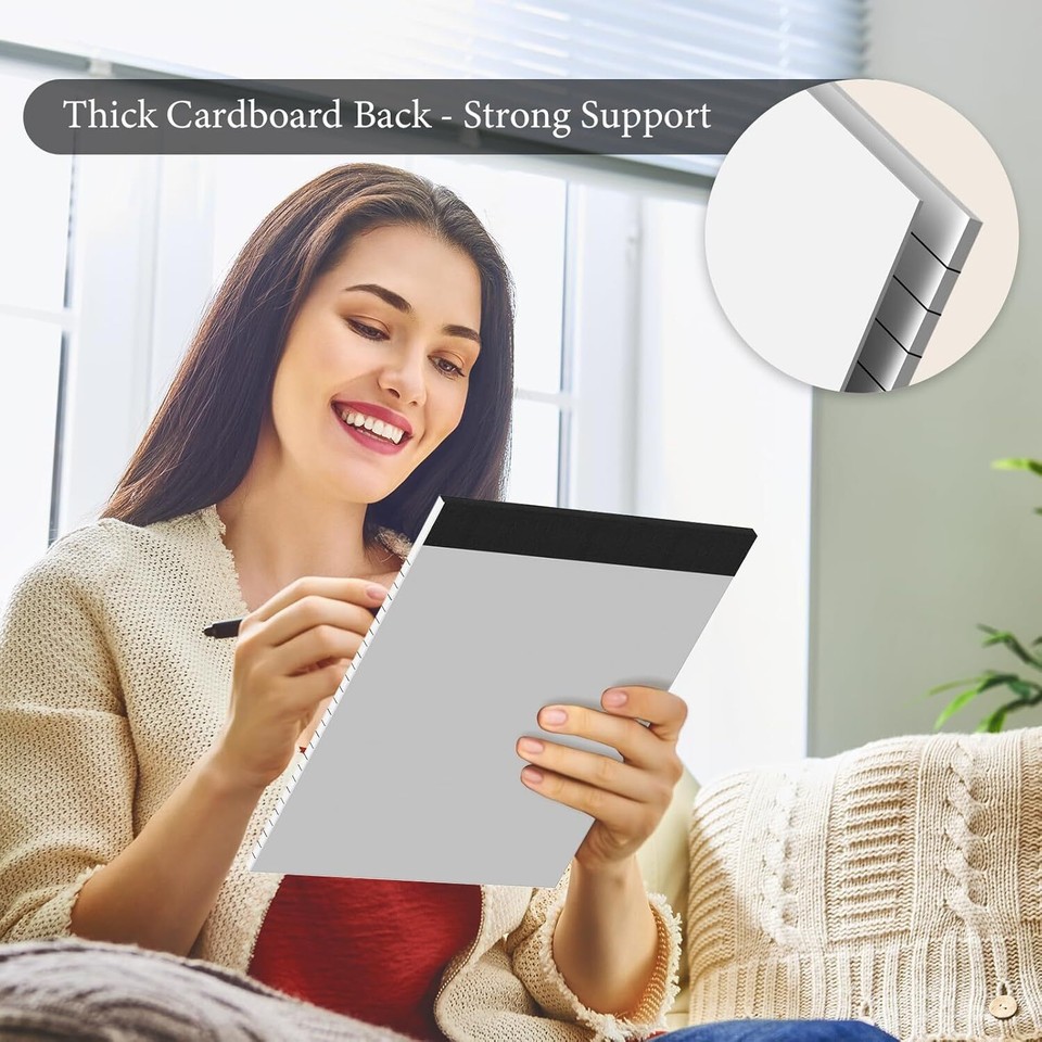 6 Pack Legal Pads 8.5 X 11 Colored Note Pads 8.5 X 11 Pink Notepad