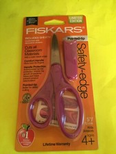 Fiskars Pointed Tip Safety-Edge Children's Scissors  BRAND NEW IN PACKAGE Ltd Ed