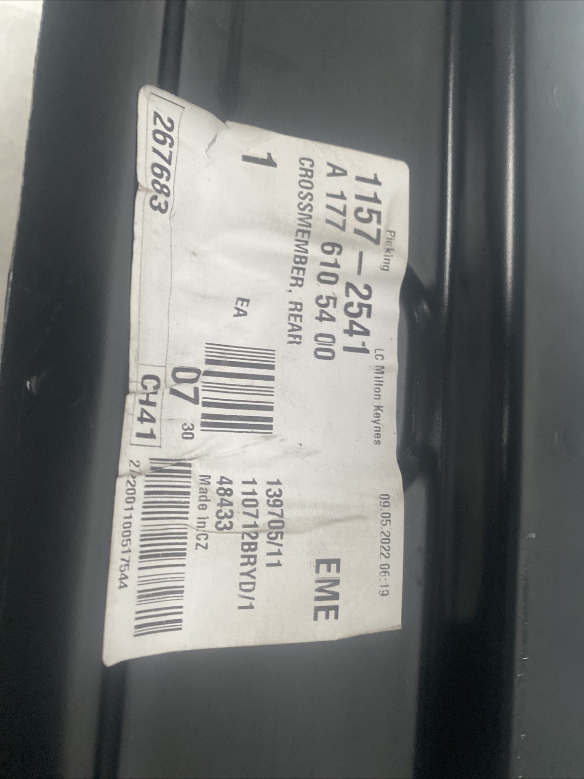 Mercedes Benz W177 Rear Bumper Reinforcement Bar New A1776105400  