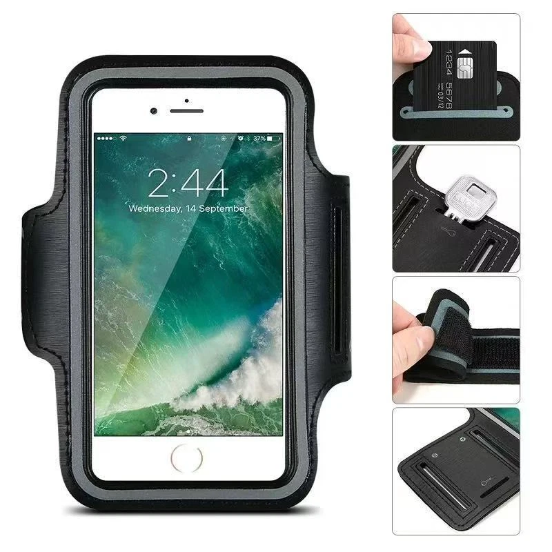 Waterproof Armband Case Sports Running Exercise Arm Band Phone Holder KeyBag Lot - Image 3 of 4