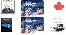 2x 32GB Premium Micro SD Card - Class 10 UHS-I, 90MB/s, A1 Performance & Durable