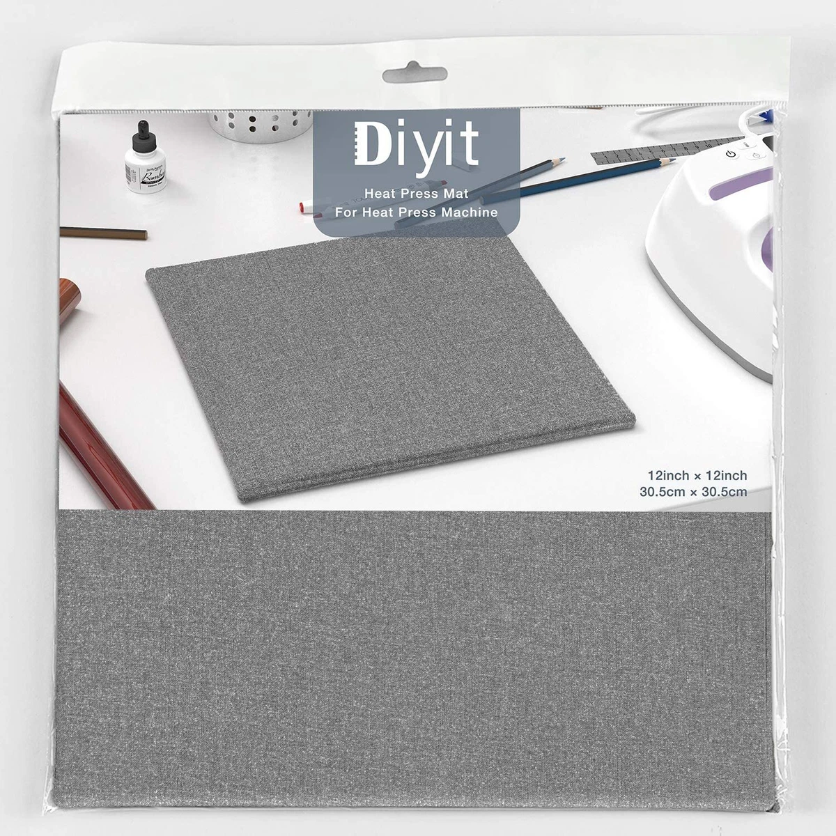 Diyit 12x12 Heat Press Mat for Cricut EasyPress for Professional