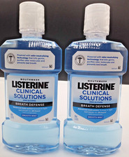 2 Pk Listerine Mouthwash-Clinical Solutions Zero Alcohol-16.8 Fl oz Ea. Bottle