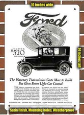 Metal Sign - 1926 Ford Model T Tudor - 10x14 Inches