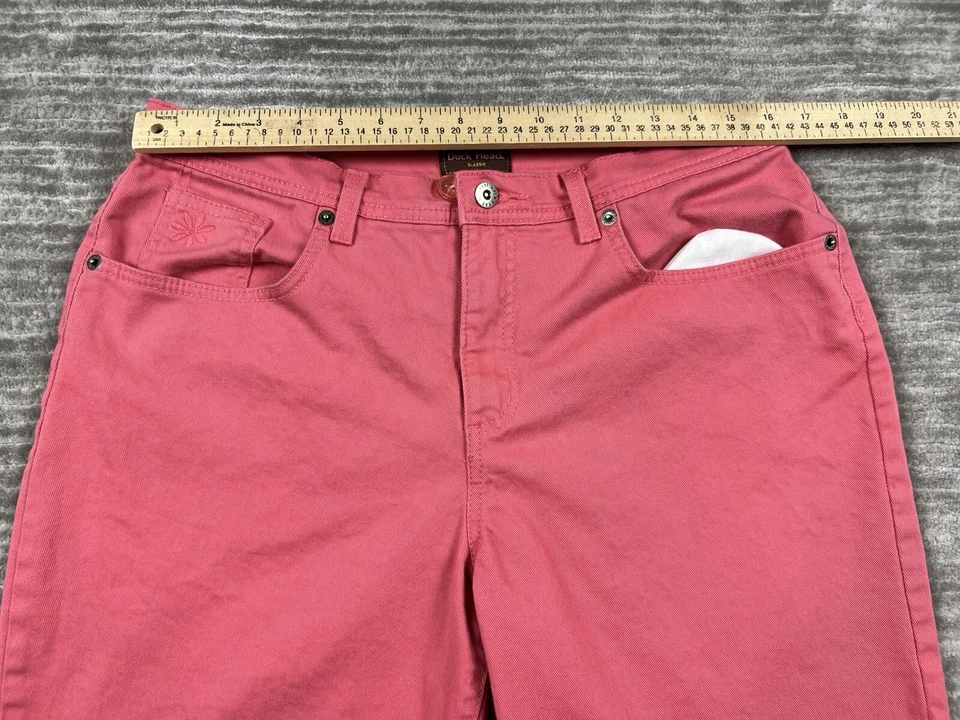 Duck Head Shorts 12 Pink Denim Embroidered Cotton Blend Casual - Изображение 4 из 4