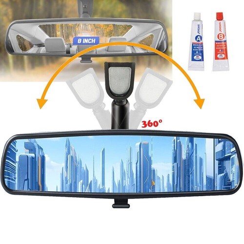 For Ford Panoramic Car Rear View Mirror Interior Reduce Blind Spot SUV ...