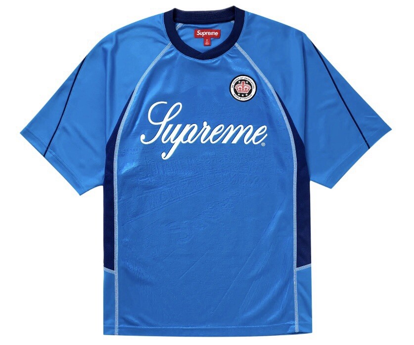 Supreme Jacquard Soccer Jersey ~ Blue ~ XL In Hand Ready To Ship