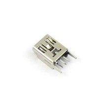 Mini USB Female 5 Pin 5P Type B DIP Socket Connector 180 Degree Mount Jack USA
