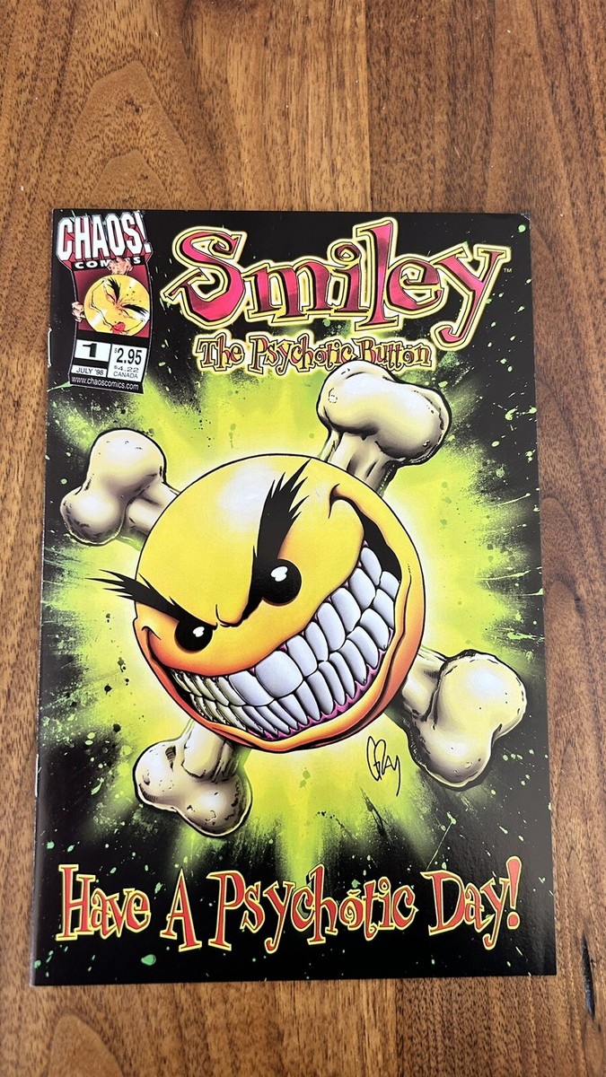 Smiley The Psychotic Button 1 High Grade Chaos Comic Book | eBay