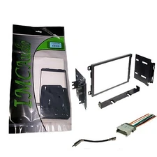 Double Din Stereo Radio Install Dash Kit w Antenna Adapter Wire Harness