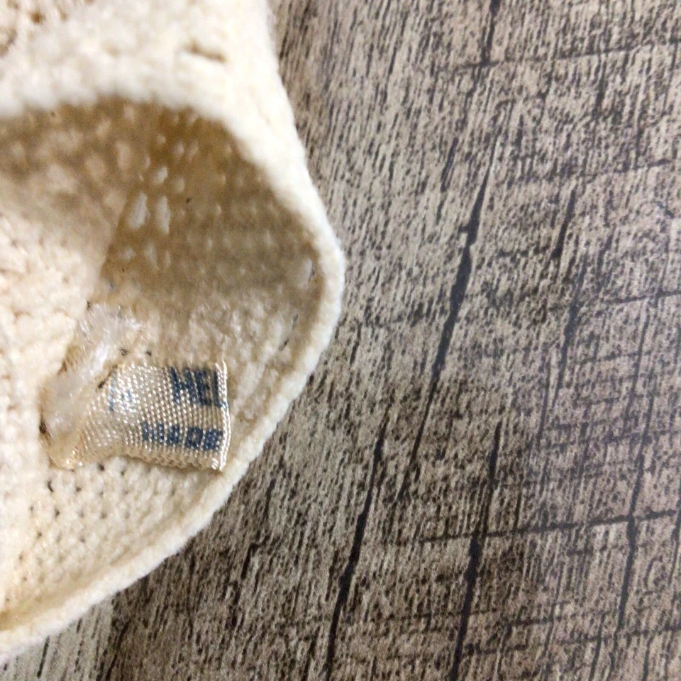 Guantes Helanca Mujer Vintage Hechos en Italia Beige Foto 4 de 4