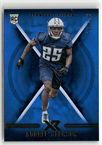 2017 Panini XR #124 Adoree' Jackson Blue #/199 RC TITANS ☘️6B - Picture 1 of 2