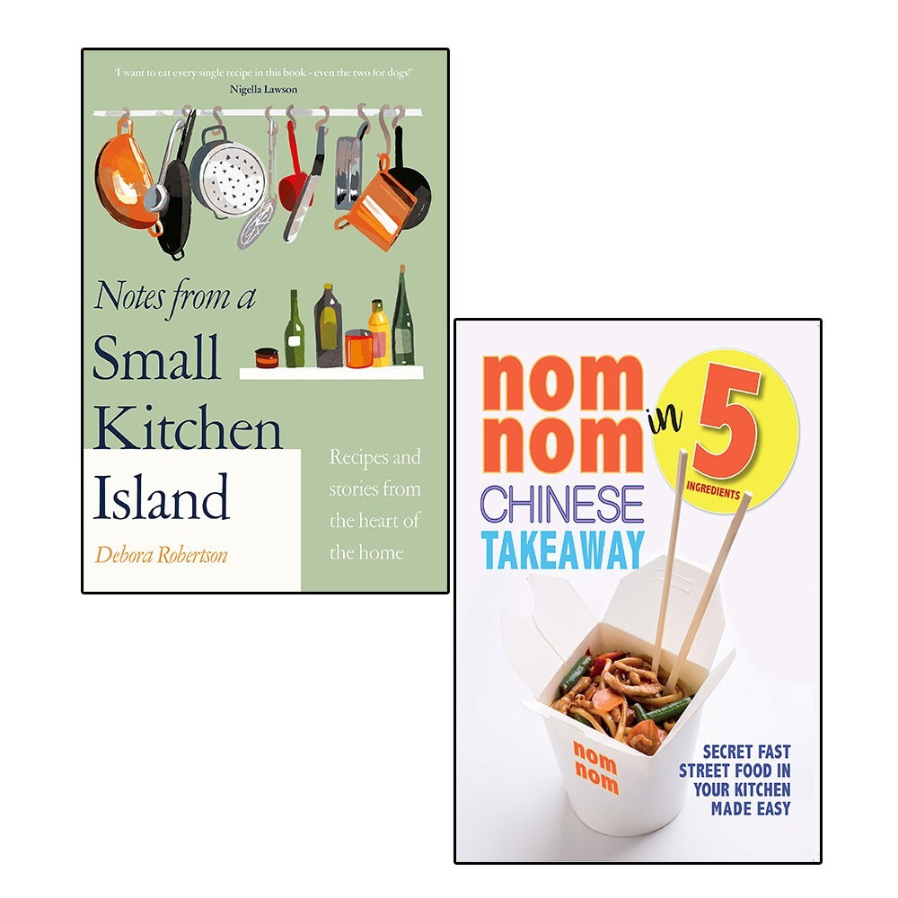 Notes from a Small Kitchen Island And Nom Nom Chinese 2 Books Collection Set NEW