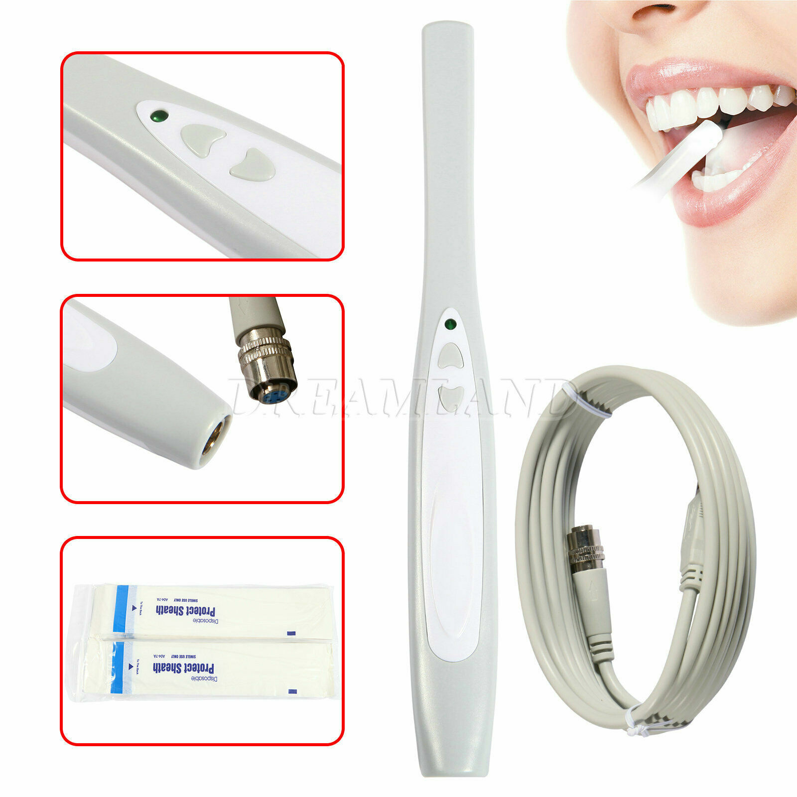 USBX Dental MD740 USB 6 LED Max 3.8 Mega pixels Intraoral Camera