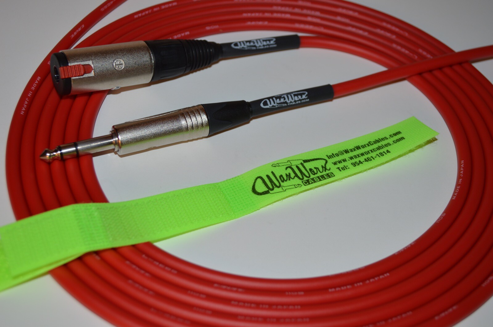 Professional Grade WaxWorxCables Headphone Extension Cable Canare