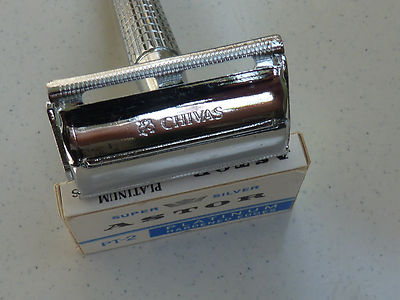 CHIVAS Safety Razor with 15 unused blades ASTOR