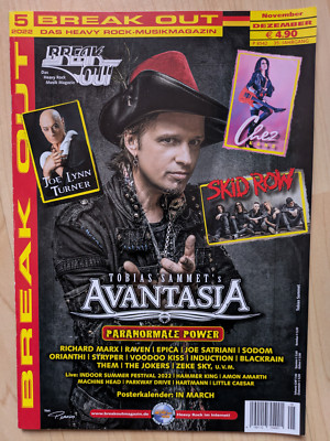 BREAK OUT Heavy Rock Magazin NOV/DEZ 2022 AVANTASIA Raven STRYPER Sodom ORIANTHI
