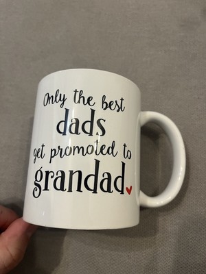 Only The Best Dads Get Promoted To Grandad Tasse Schwangerschaft Baby Reveal Neu