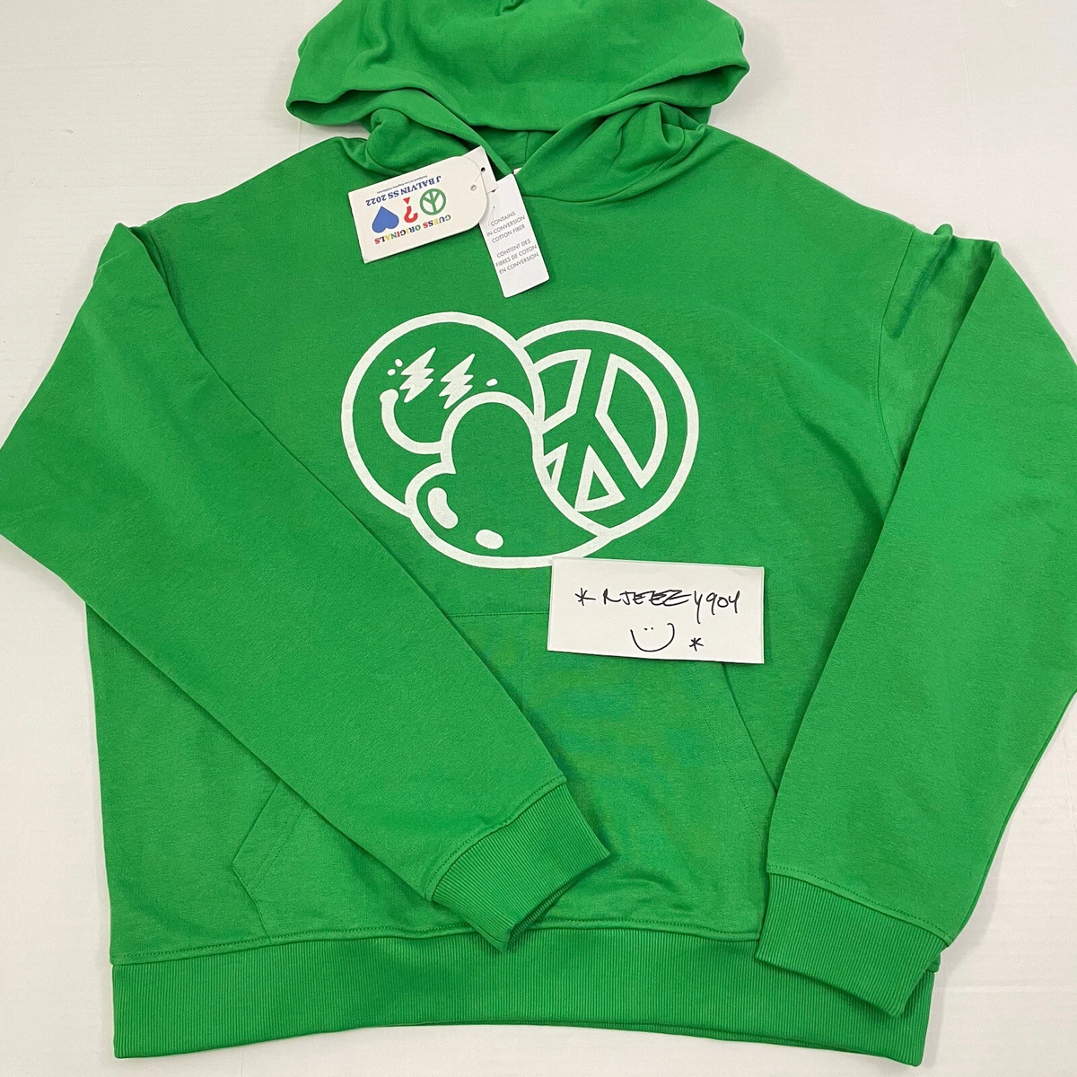 Green guess hoodie cheap