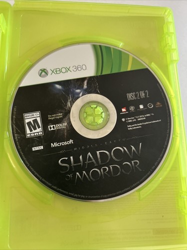 Middle-earth: Shadow of Mordor (Xbox 360, 2014) Complete Tested Working - Picture 5 of 5