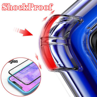 Hülle für iPhone 17 16 15 14 13 12 Pro Max Schutz Kamera Case + Panzerfolie Glas