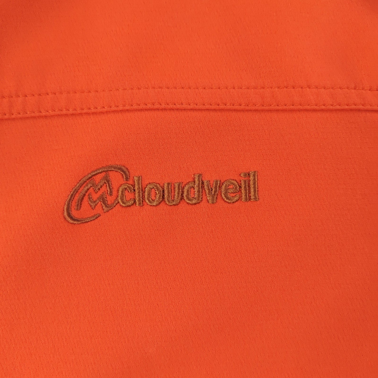 Cloudveil Jacket Mens Medium Orange Softshell Ful… - image 7