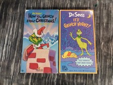 Dr. Seuss How the Grinch Stole Christmas & It's Grinch Night VHS Lot