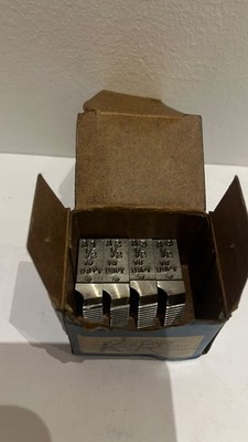 Geometric 1/2  BSPT Chasers 14 TPI A1 A4 Set HSS Die Head USA Vintage