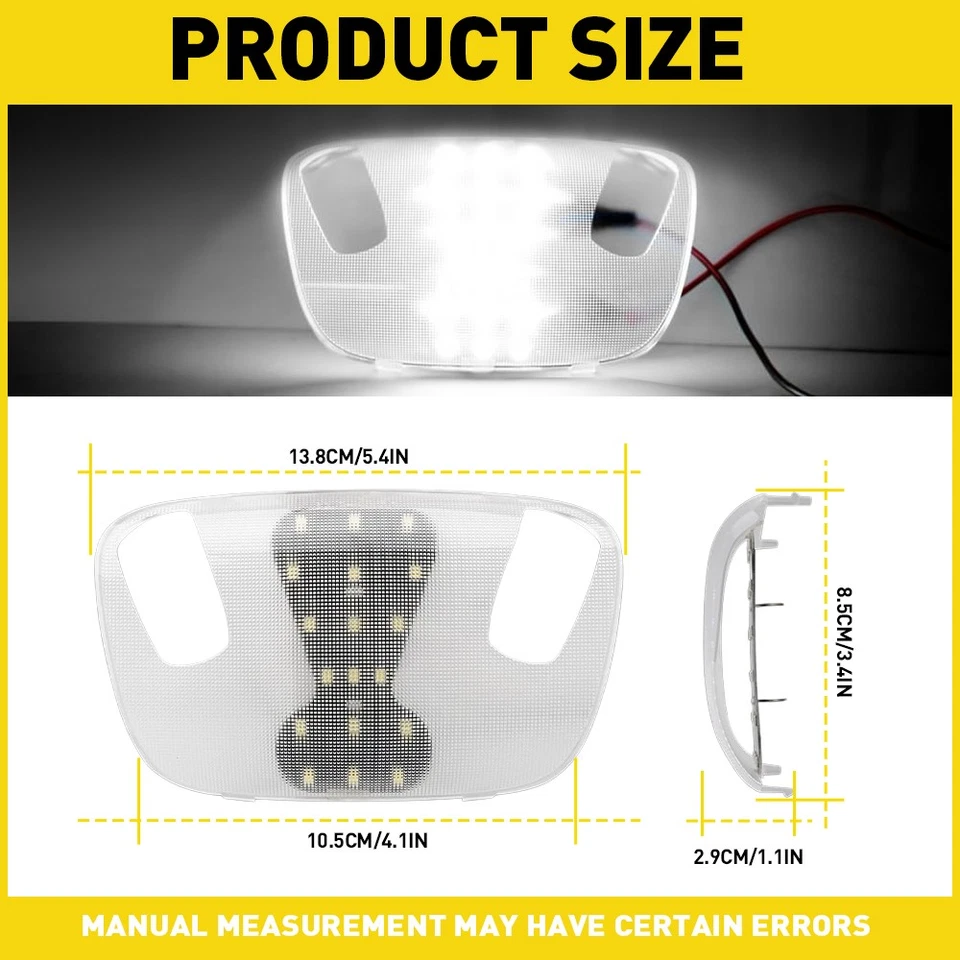 Luz interior LED + cubierta para Ford Taurus 1996-1999 F4DB-13776-BCW Foto 2 de 4