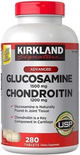 Kirkland Signature Glucosamine 1500mg & Chondroitin 1200m  280 Tablets EXP 03/28