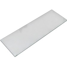Image of Clear Tempered Glass Shelf Panel Storage Display Glass, wall slatwall Bracket,