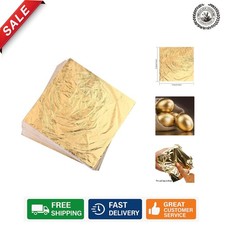 100pcs 5.5x5.5 Imitation Gold Leaf Sheets for Magnificent Crafts Decor