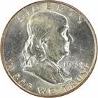1950-D Franklin Silver Half Dollar AU Uncertified #427